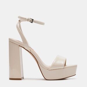 Steve Madden Lessa Bone Patent Heels Size 7